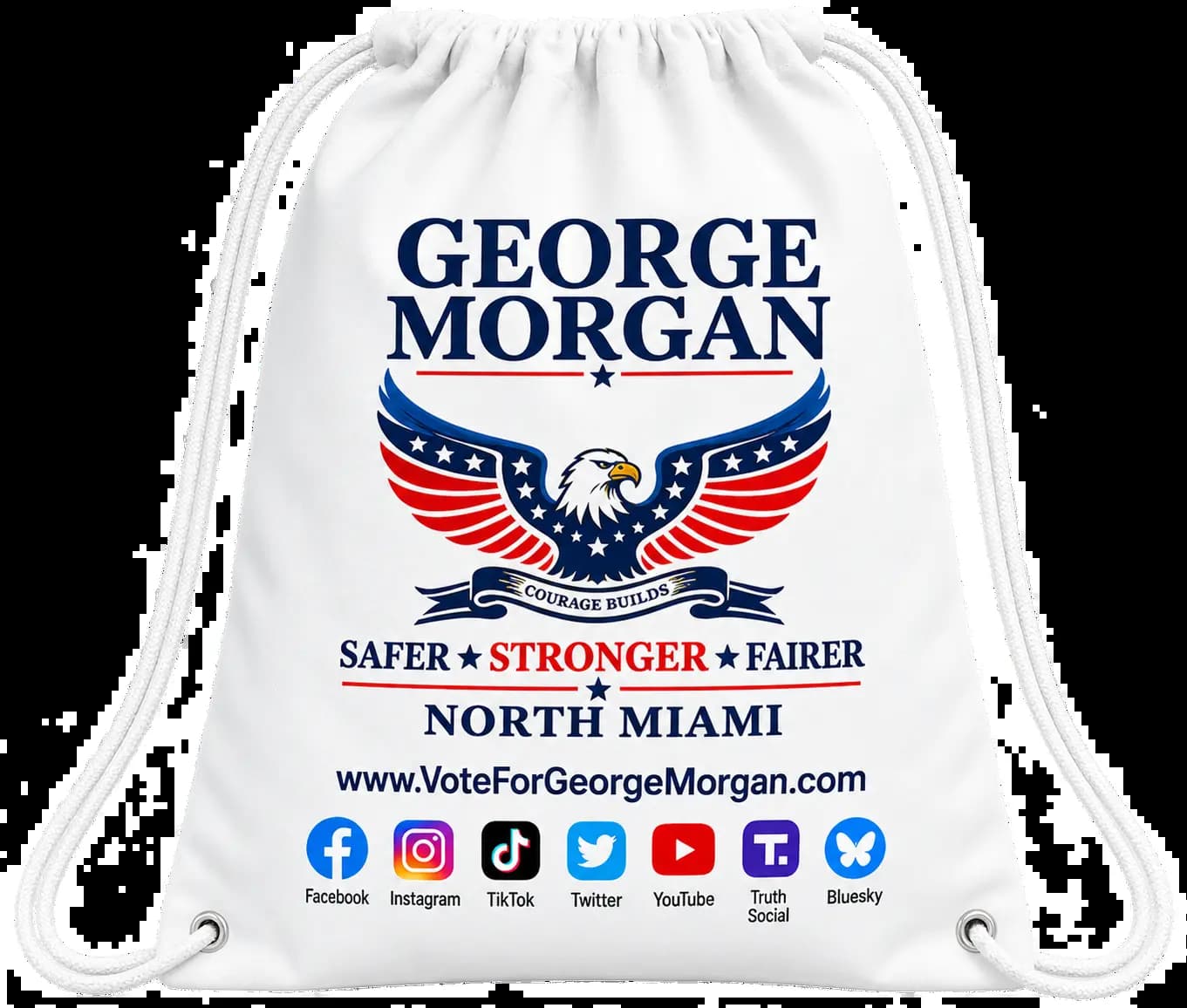 George Morgan campaign Drawstring Bag